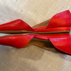 New womens red Naturalizer flats size 11